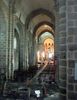 la collgiale romane du XIIme est btie en granit gris.