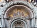 basilique San Marco, le portail central avec le Christ en majest