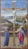 crucifixion de Giovanni Bellini -avec la Vierge Marie et Saint Jean- des angelots pleurent la mort du Christ