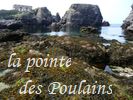 la pointe des Poulains,  gauche le fort de Sarah Bernard