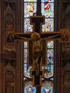immense crucifix peint par Figline (lve de Giotto)