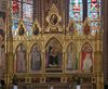 polyptique reprsentant la Vierge, les saints et pres de l'Eglise