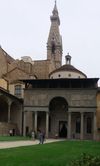 chapelle des Pazzi constuite par Brunelleschi (cf dme de la cathdrale)