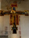 Christ de Cimabue restaur suite aux inondations de 1966 (fin)