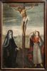 quelques oeuvres de la salle musographique de l'glise : Christ crucifi entre Marie et St Jean (XVI me sicle)