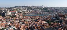 le sud avec  nouveau la cathdrale, le Douro et Vila Nova de Gaia 