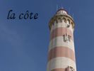 la cte, prs d'Aveiro, est domine par le phare de Barra.