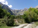 le cirque de Pineta se dessine ds le dpart.