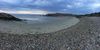 La plage de Notinau avec le choix des galets ou du sable