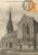Ancienne carte postale montrant le calvaire et l'glise de Plougastel en 1922. l'glise fut dtruite en 1944. et le calvaire fortement endommag.