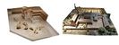 Maquettes de l'abbaye ;  gauche : celle du XIe sicle et  droite : celle du XVIe