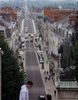 La rue Denis Papin puis la route qui mène à Cheverny