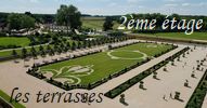 2ème étage. Des terrasses, vues plongeantes sur les jardins à la française puis sur le canal